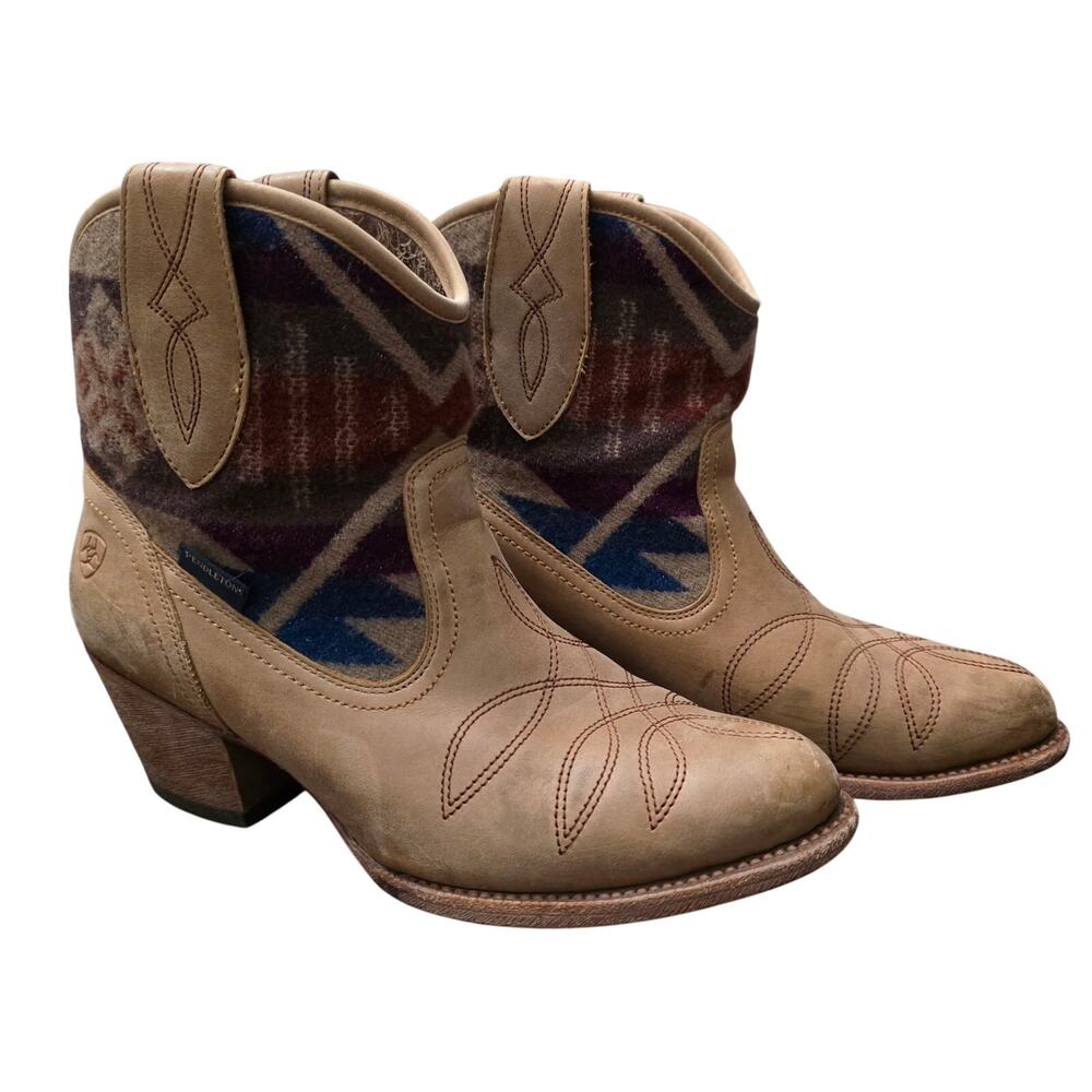 Ariat x Pendleton Meadow Ankle Boot Size 8
